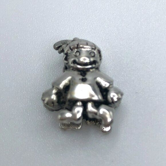 Little Girl Bead Charm for European Style Charm Bracelet - Picture 1 of 3